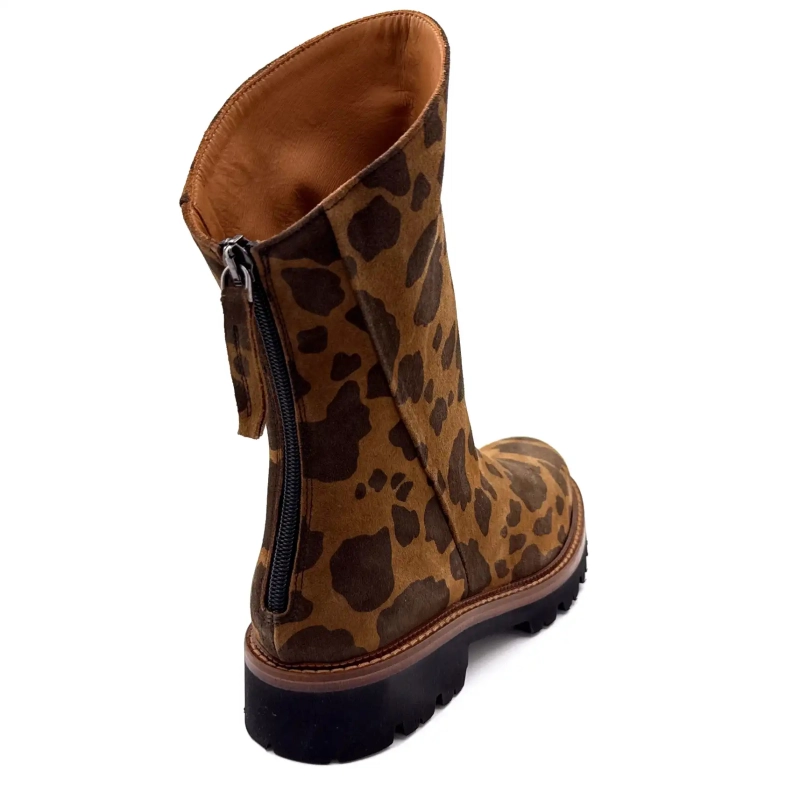 Ivoire 3270 Carrie 20 Semsket Leo-trykk Brun Ivoire Chaussures