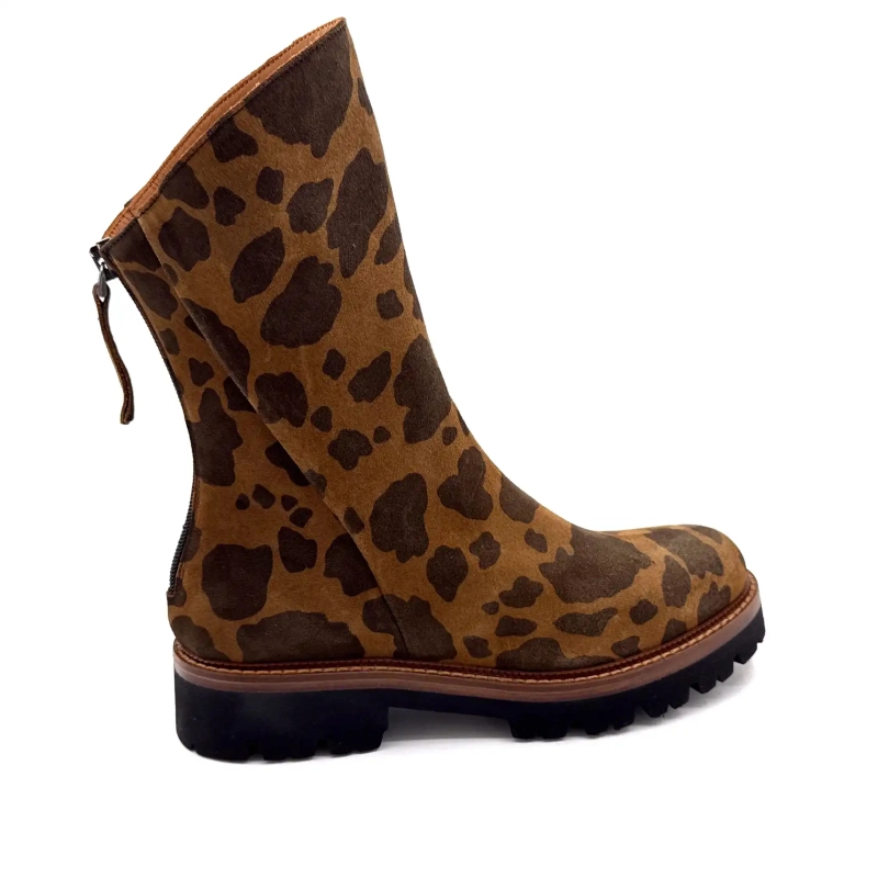 Ivoire 3270 Carrie 20 Mocka Leo Mönster Brun Ivoire Chaussures