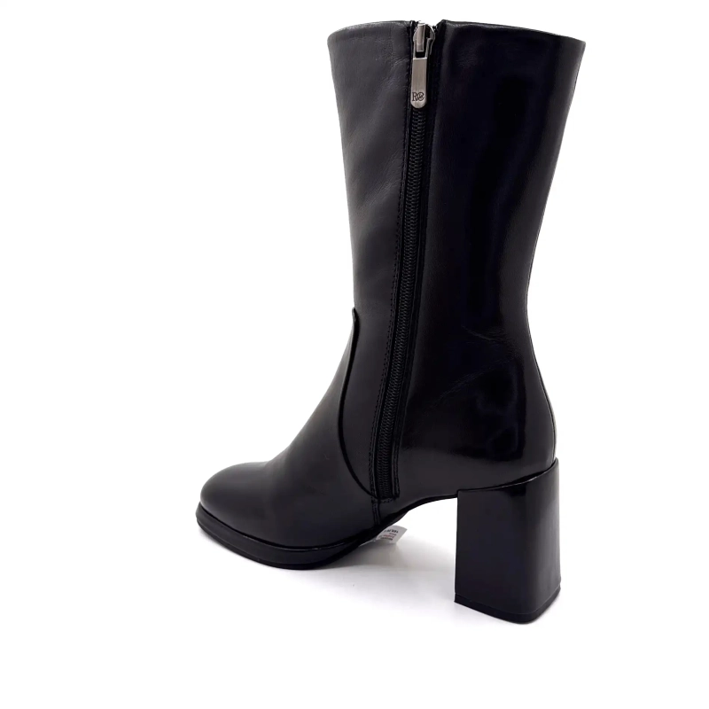 Regarde Le Ciel Analisa 12 Black Leather Ivoire Chaussures