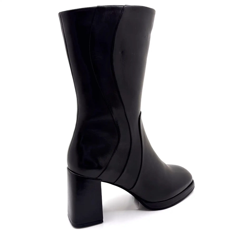 Regarde Le Ciel Analisa 12 din piele neagră Ivoire Chaussures