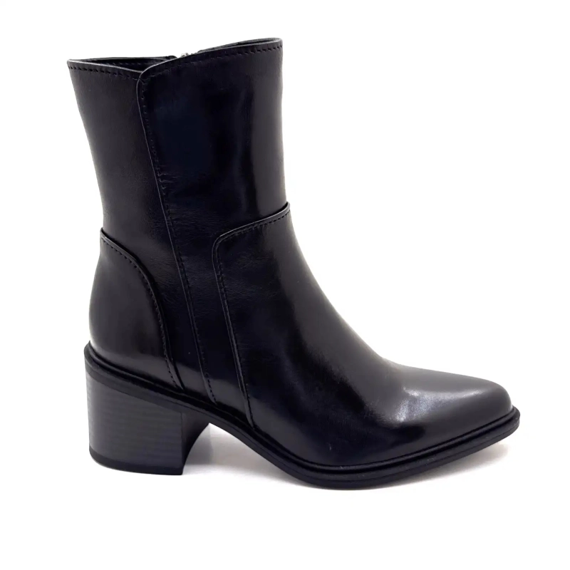 Regarde Le Ciel Elettra 03 Cuir Noir Ivoire Chaussures