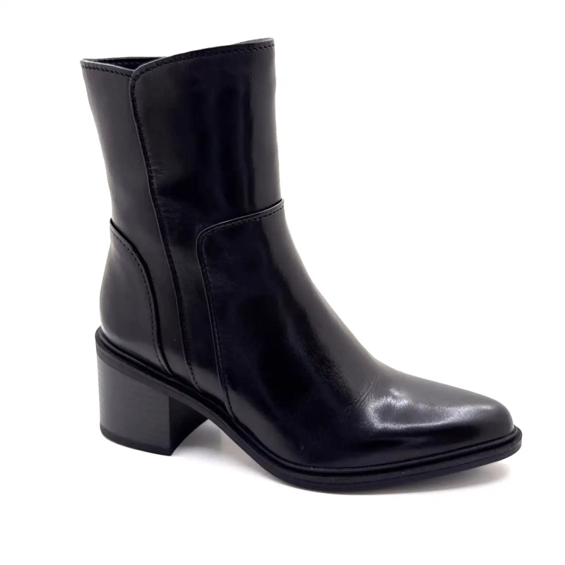 Regarde Le Ciel Elettra 03 Cuir Noir Ivoire Chaussures