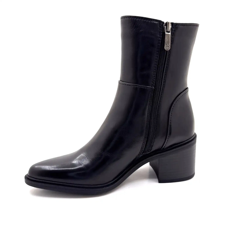 Regarde Le Ciel Elettra 03 Cuir Noir Ivoire Chaussures