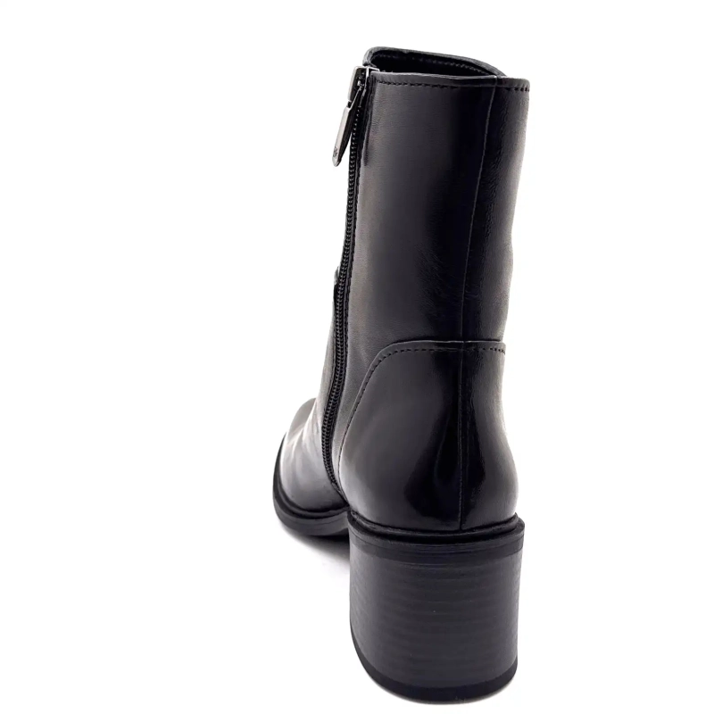 Regarde Le Ciel Elettra 03 Cuir Noir Ivoire Chaussures