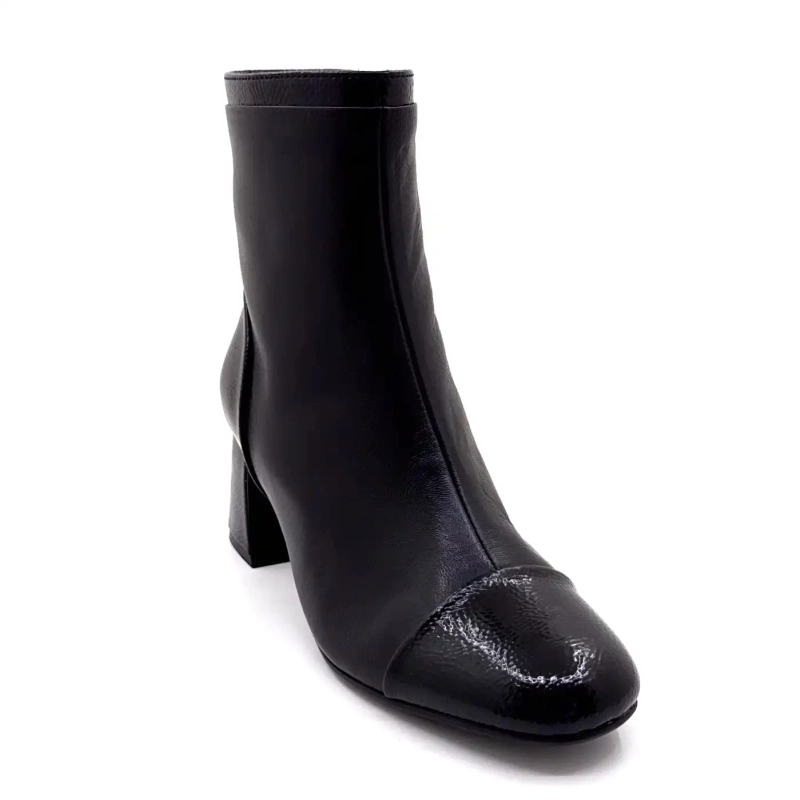 Se på himmelen Mya 01 svart skinn Ivoire Chaussures