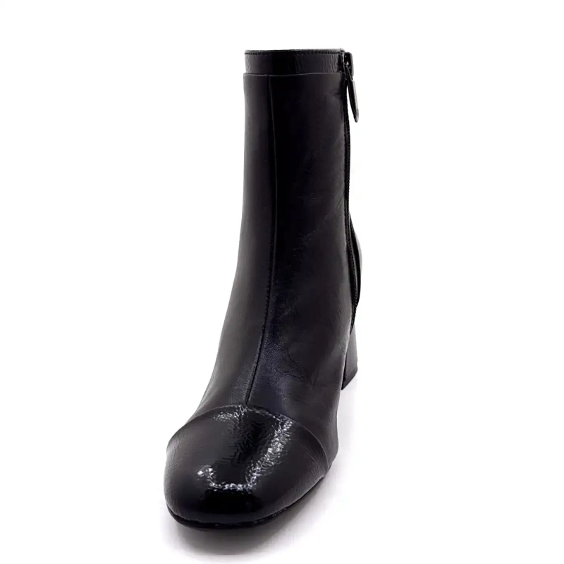 Olha o Céu Mya 01 Couro Preto Ivoire Chaussures