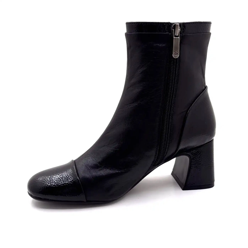 Regarde le Ciel Mya 01 Cuir Noir Ivoire Chaussures