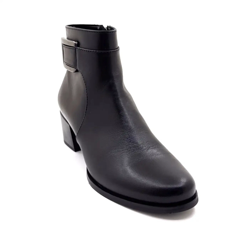 Regarde Le Ciel Jolene 27 Cuir Noir Ivoire Chaussures