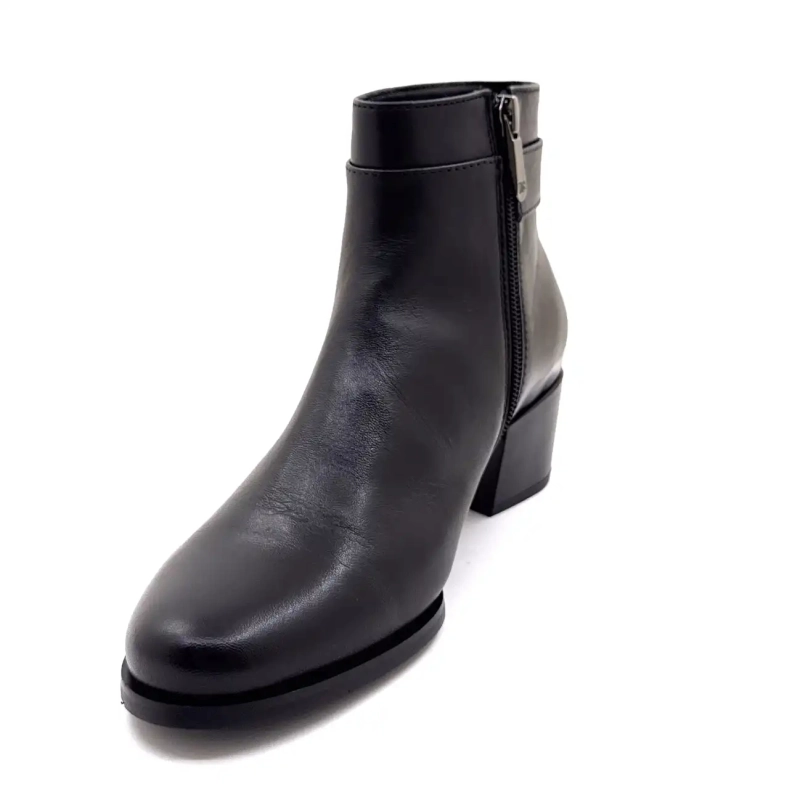 Regarde Le Ciel Jolene 27 Cuir Noir Ivoire Chaussures