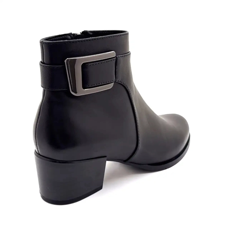 Regarde Le Ciel Jolene 27 Cuir Noir Ivoire Chaussures