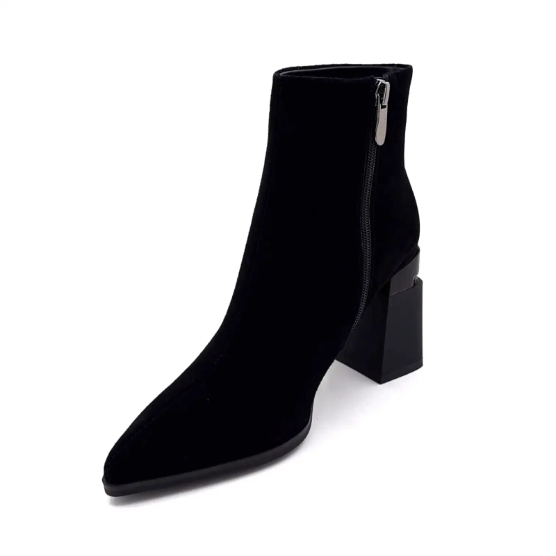 Metamorfosi Valodroma Pelle Scamosciata Nera Ivoire Chaussures