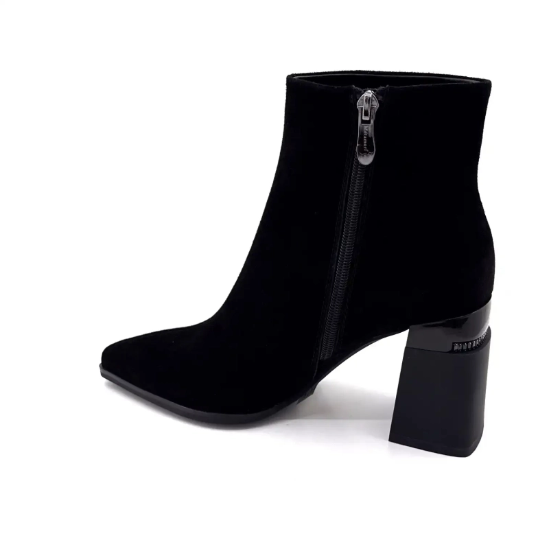 Metamorfosi Valodroma Pelle Scamosciata Nera Ivoire Chaussures