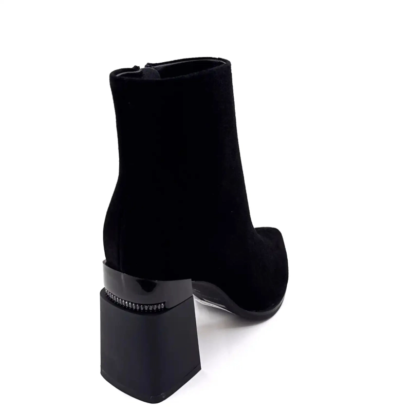 Metamorfosi Valodroma Pelle Scamosciata Nera Ivoire Chaussures