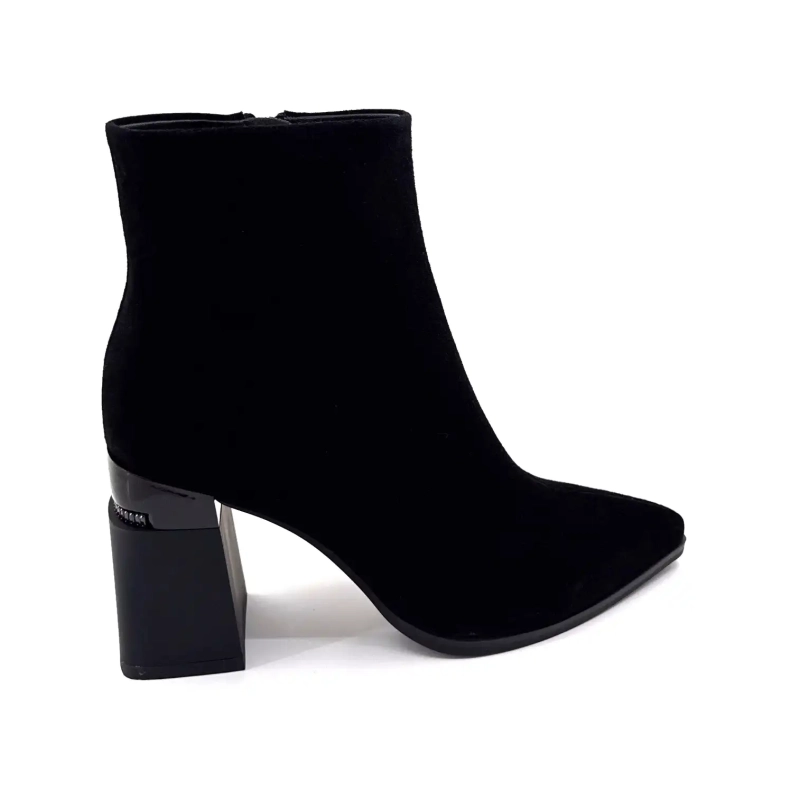 Metamorfosi Valodroma Pelle Scamosciata Nera Ivoire Chaussures