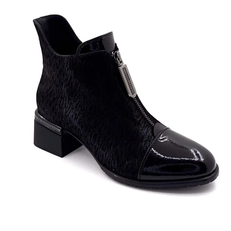 Metamorfose Vanina Schwarzes Wildleder Ivoire Chaussures