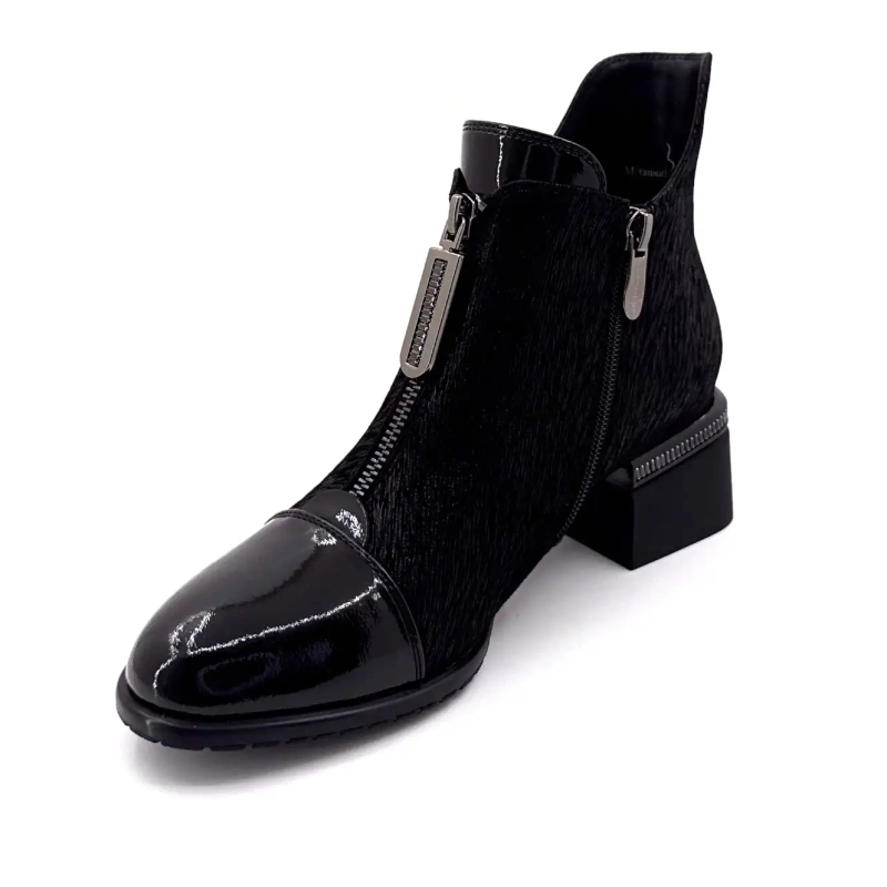 Metamorfose Vanina Camurça Preta Ivoire Chaussures