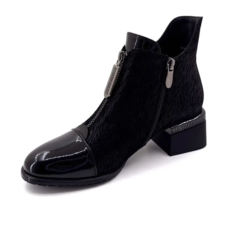 Metamorfose Vanina Piel de Ante Negra Ivoire Chaussures