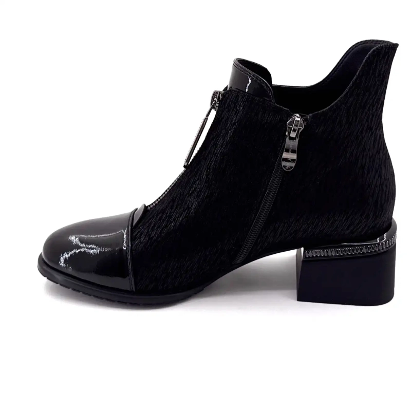 Metamorfose Vanina Piel de Ante Negra Ivoire Chaussures