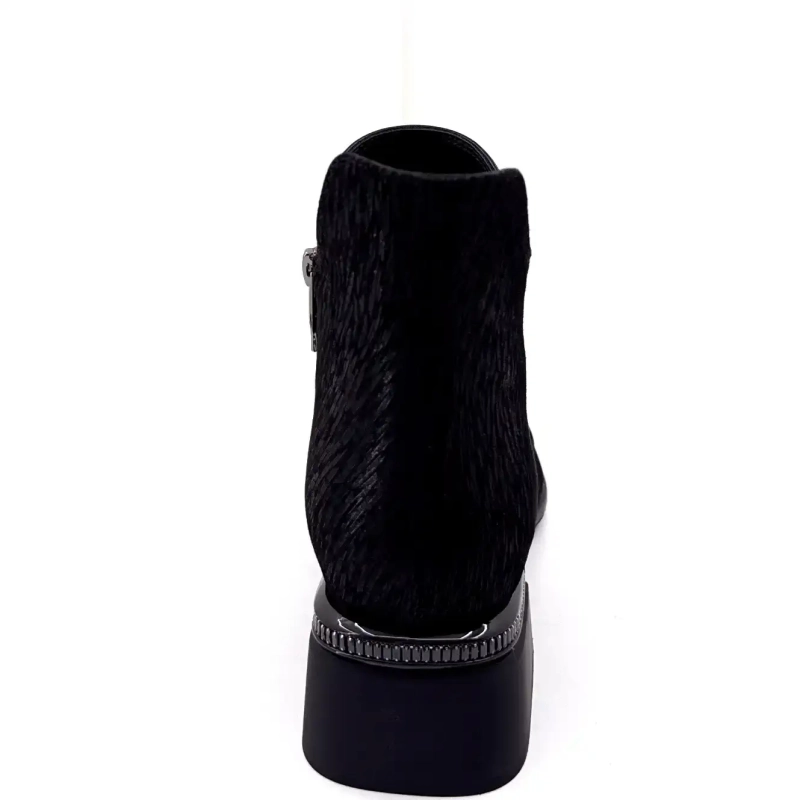 Metamorfose Vanina Piel de Ante Negra Ivoire Chaussures