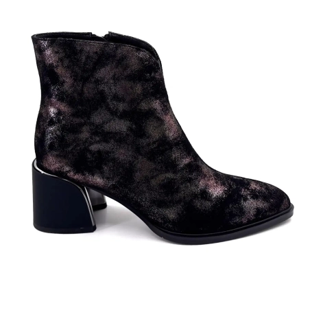 Metamorphose Vahe Leather Suede Zwart Brons Ivoire Chaussures