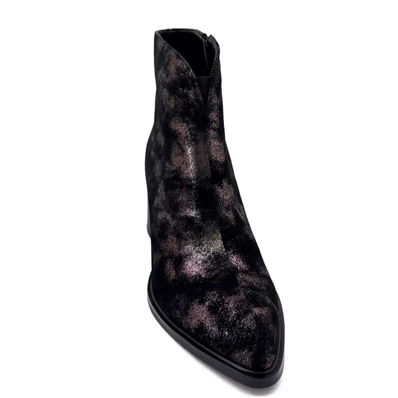 Metamorphose Vahe Læder Ruskind Sort Bronze Ivoire Chaussures