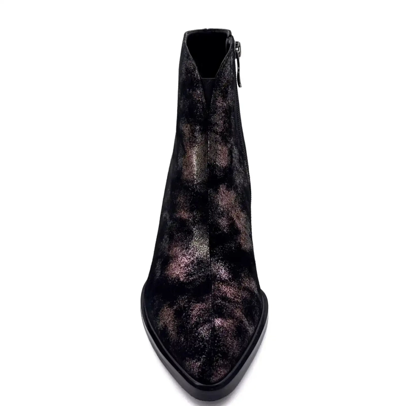 Metamorphose Vahe Δέρμα Σουέτ Μαύρο Χάλκινο Ivoire Chaussures