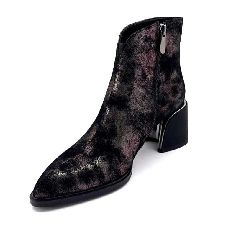 Metamorphose Vahe Skinn Semsket Skinn Svart Bronse Ivoire Chaussures