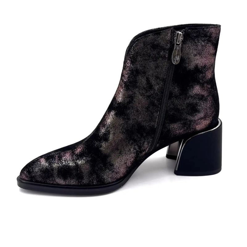 Metamorphose Vahe Cuero Gamuza Negro Bronce Ivoire Chaussures