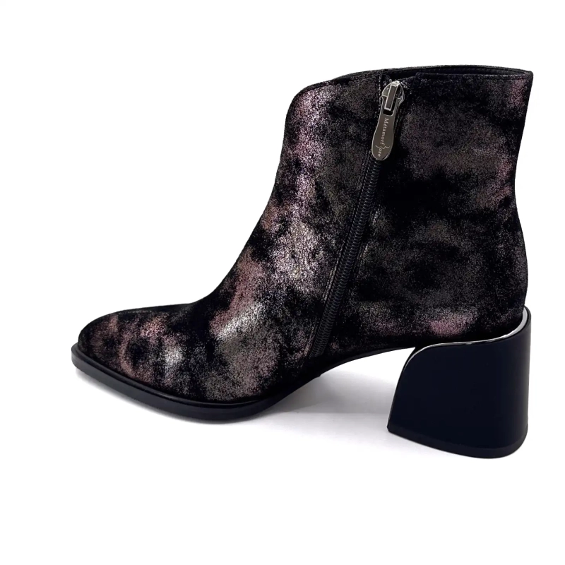 Metamorphose Vahe Skinn Semsket Skinn Svart Bronse Ivoire Chaussures