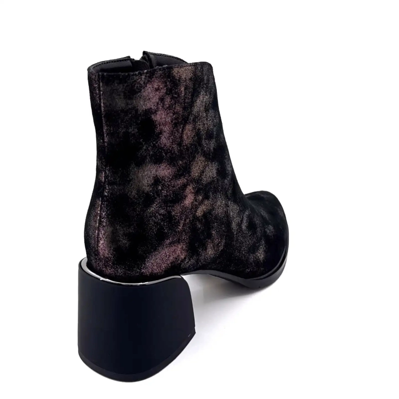 Metamorphose Vahe bőr velúr fekete bronz Ivoire Chaussures