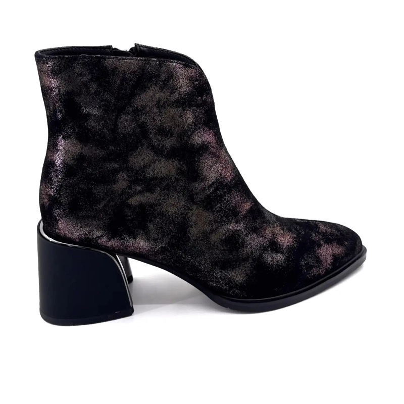 Metamorphose Vahe bőr velúr fekete bronz Ivoire Chaussures