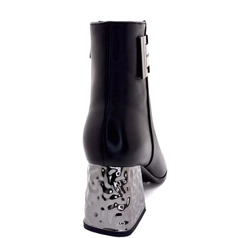 Métamorfose Vanzy Cuir Noir Ivoire Chaussures