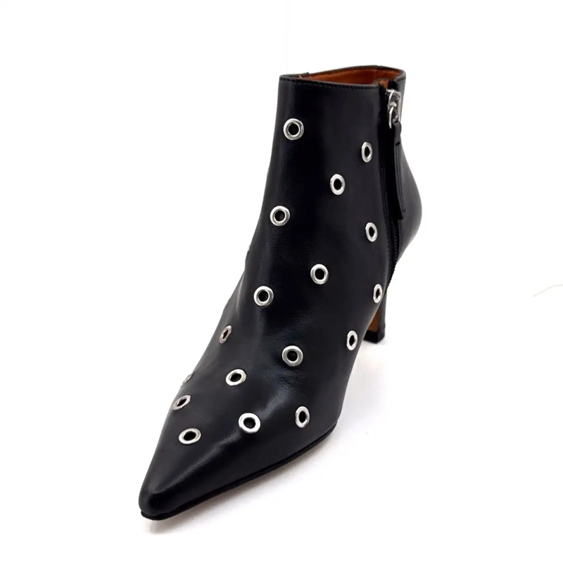 Angel Alarcon 25558 Zwart Leer Ivoire Chaussures