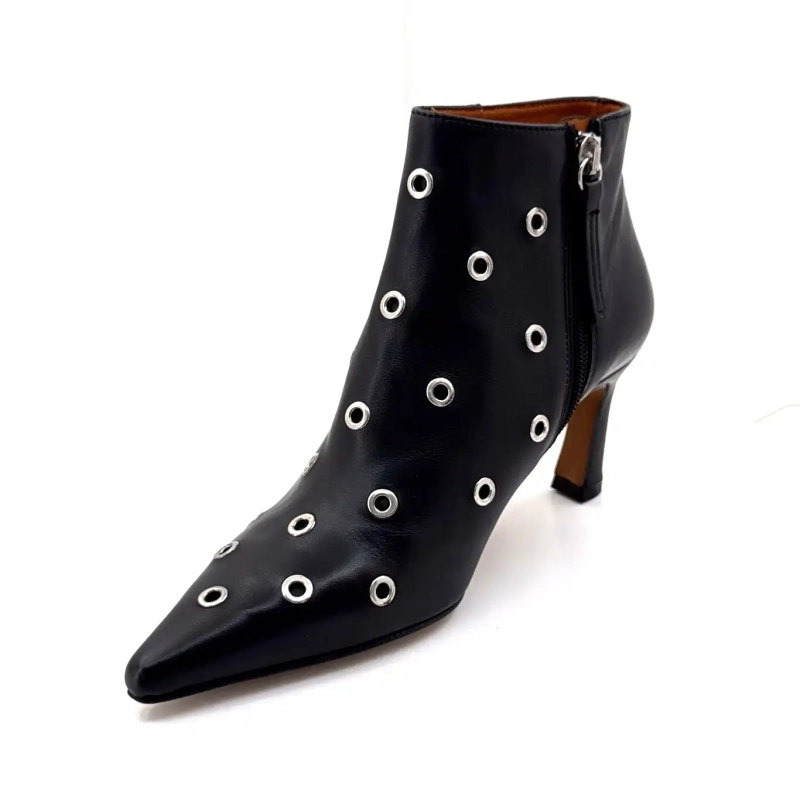 Angel Alarcon 25558 Cuir Noir Ivoire Chaussures