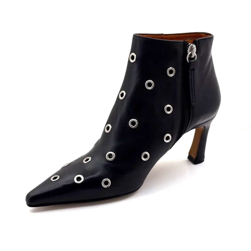 Angel Alarcon 25558 Czarna skóra Ivoire Chaussures