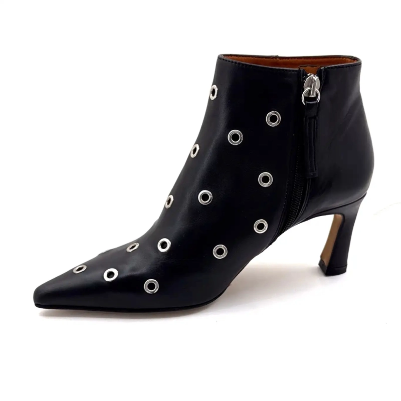 Angel Alarcon 25558 Cuir Noir Ivoire Chaussures