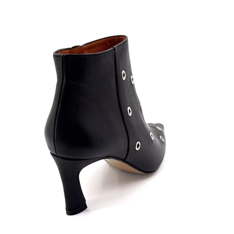 Angel Alarcon 25558 Svart Läder Ivoire Chaussures