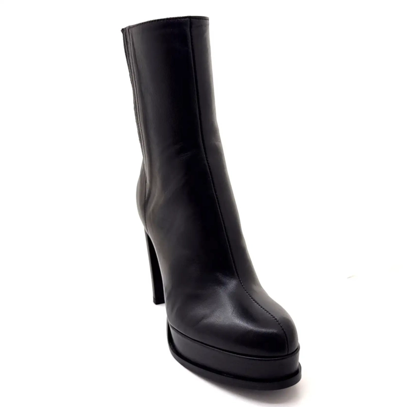 Chantal 2817-326 Pelle Nera Ivoire Chaussures