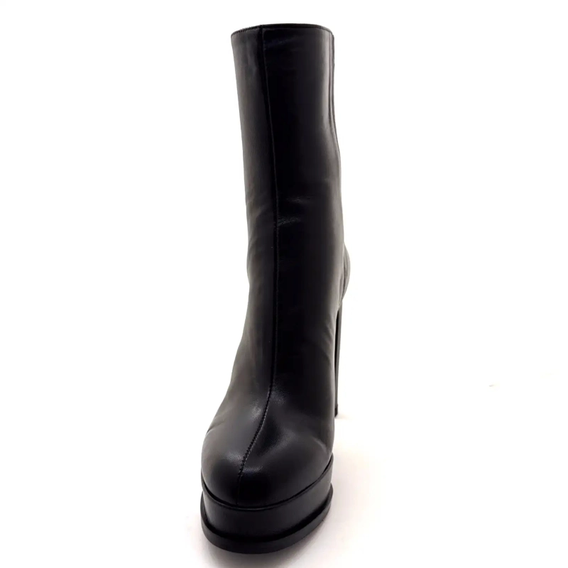 Chantal 2817-326 Pelle Nera Ivoire Chaussures