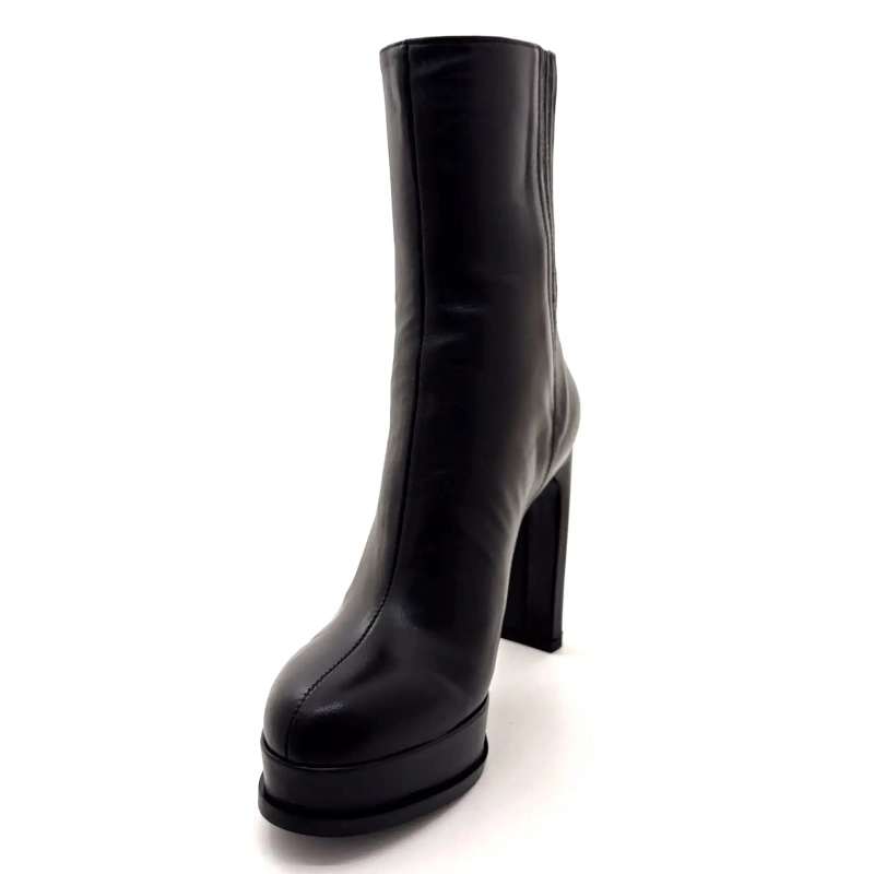 Chantal 2817-326 Sort Læder Ivoire Chaussures