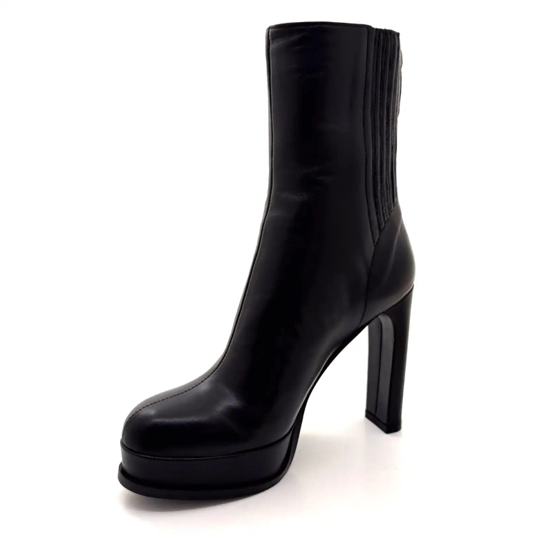 Chantal 2817-326 Couro Preto Ivoire Chaussures