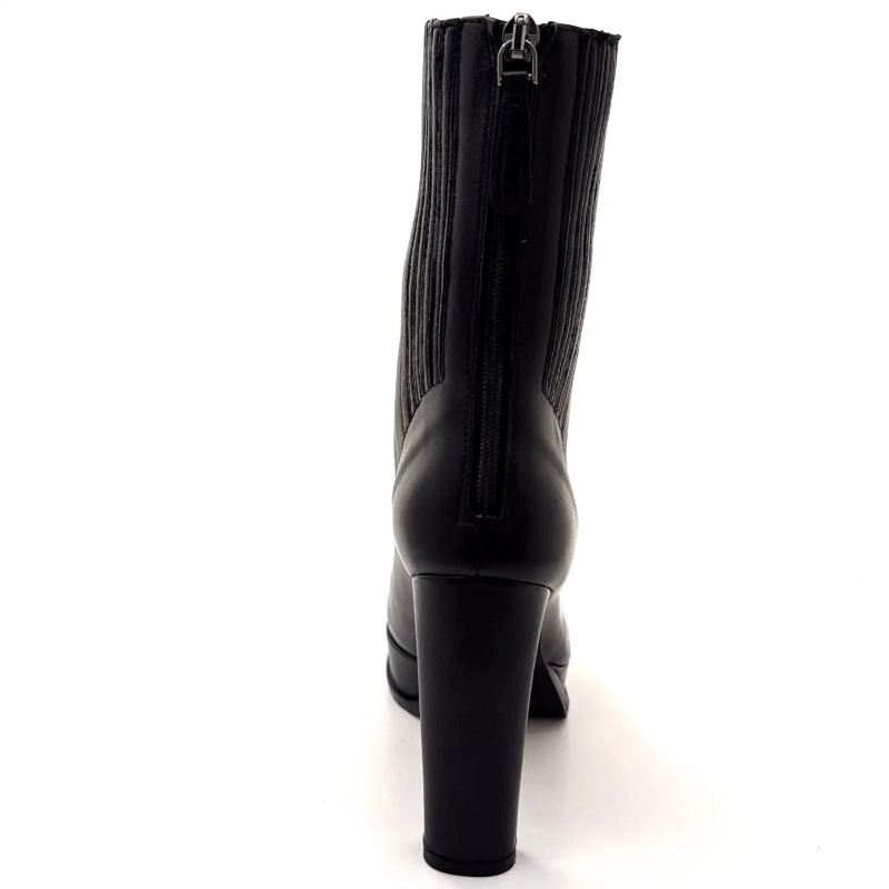 Chantal 2817-326 Couro Preto Ivoire Chaussures