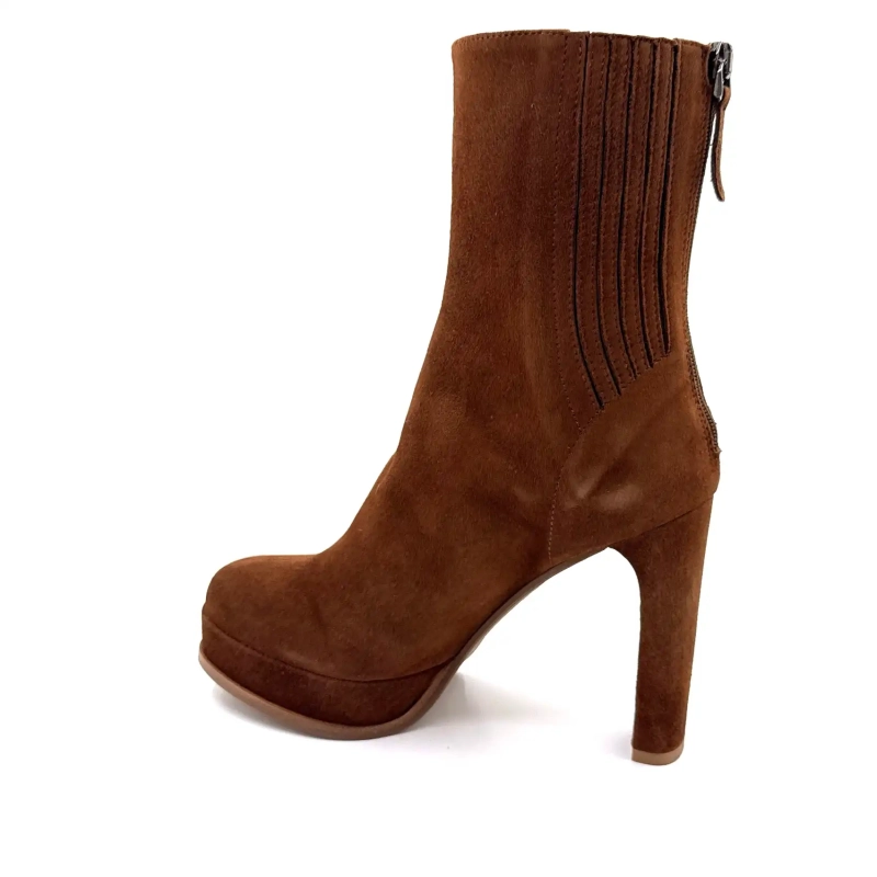 Chantal 2817-326 Ciocolată Daim Ivoire Chaussures