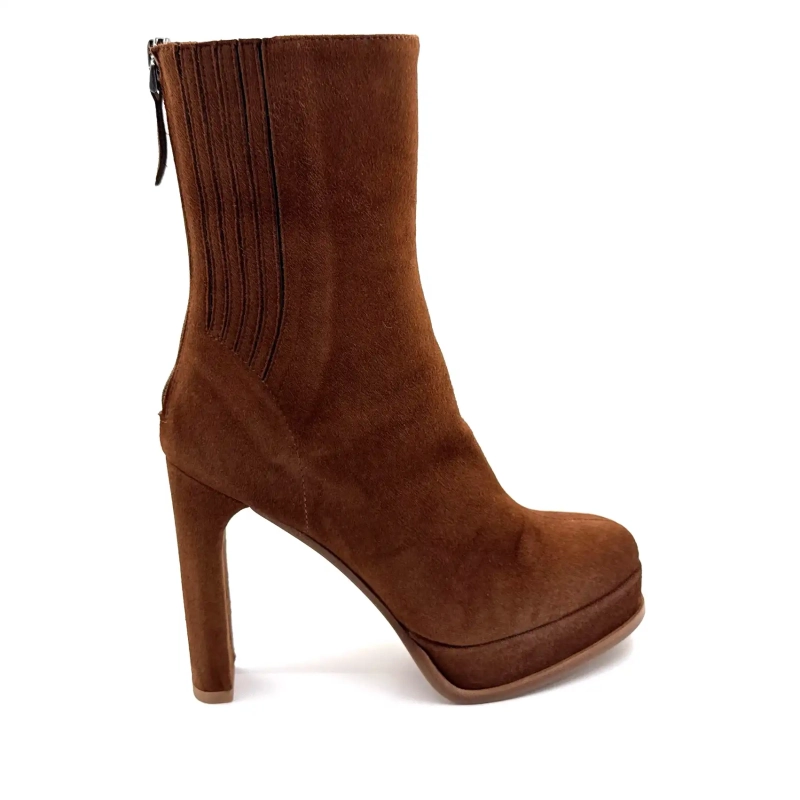 Chantal 2817-326 Daim Sjokolade Ivoire Chaussures