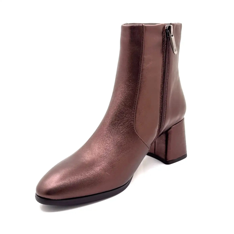Regarde Le Ciel Millie-01 Bronze Læder Ebano Ivoire Chaussures