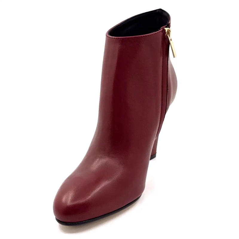 Ivoire Elise Bordeaux Leather Ivoire Chaussures