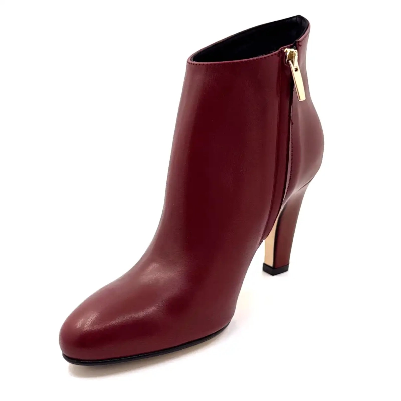Ivoire Elise Bordeaux Leather Ivoire Chaussures