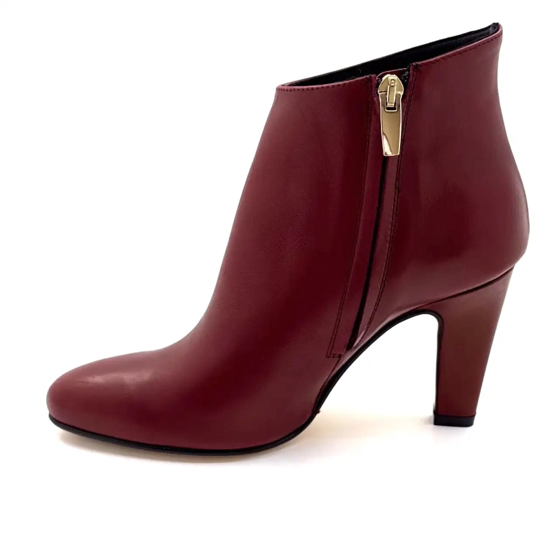 Ivoire Elise Bordeaux-skinn Ivoire Chaussures