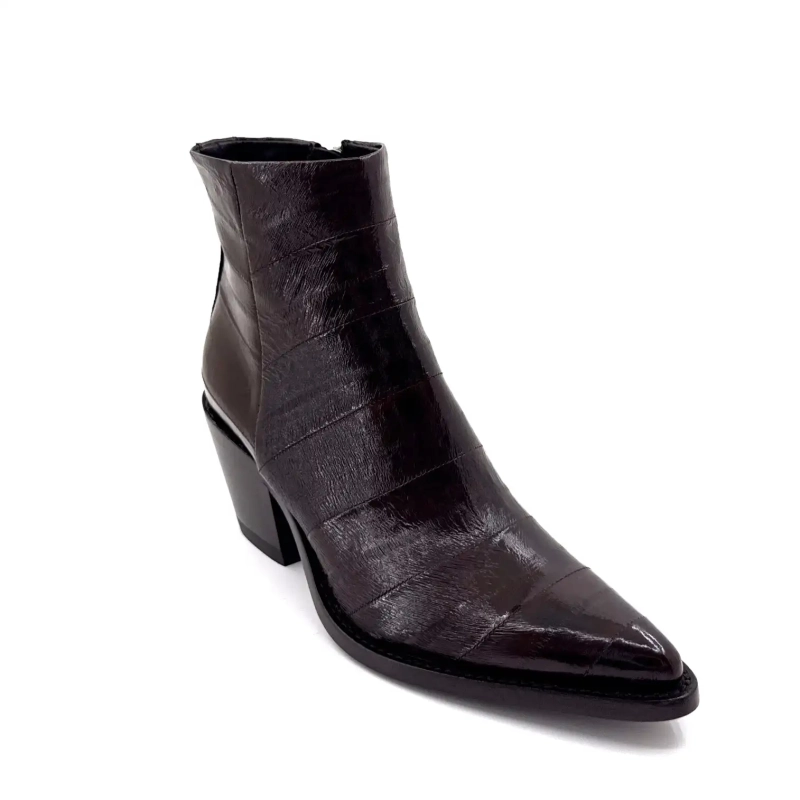 Ducanero 3885 Pelle di anguilla marrone scuro Ivoire Chaussures