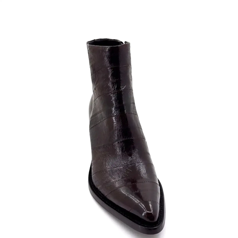 Ducanero 3885 Pelle di anguilla marrone scuro Ivoire Chaussures